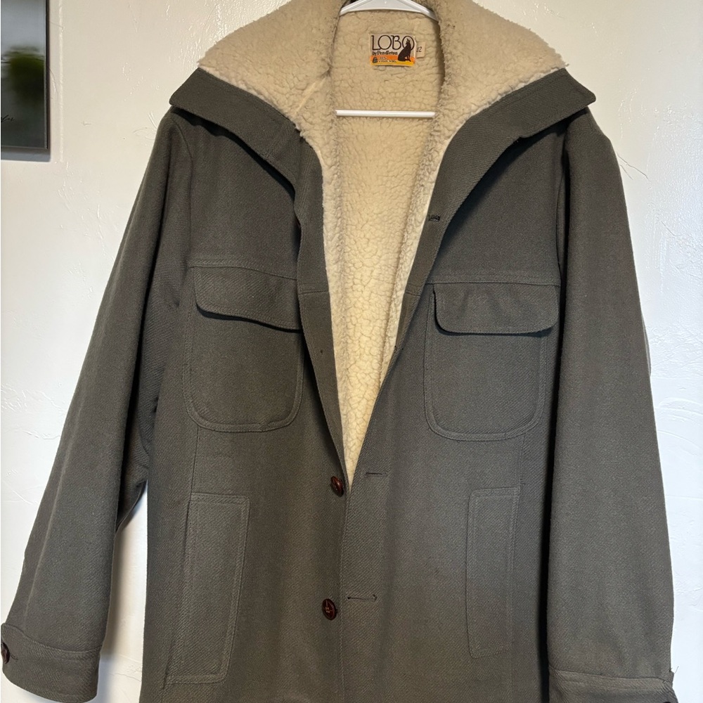Lobo by Pendleton Sherpa lined wool coat